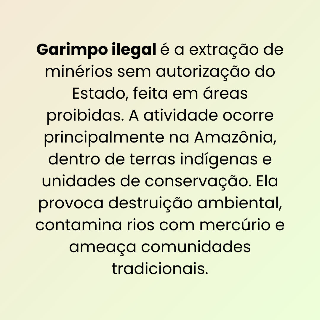 garimpo ilegal - olho