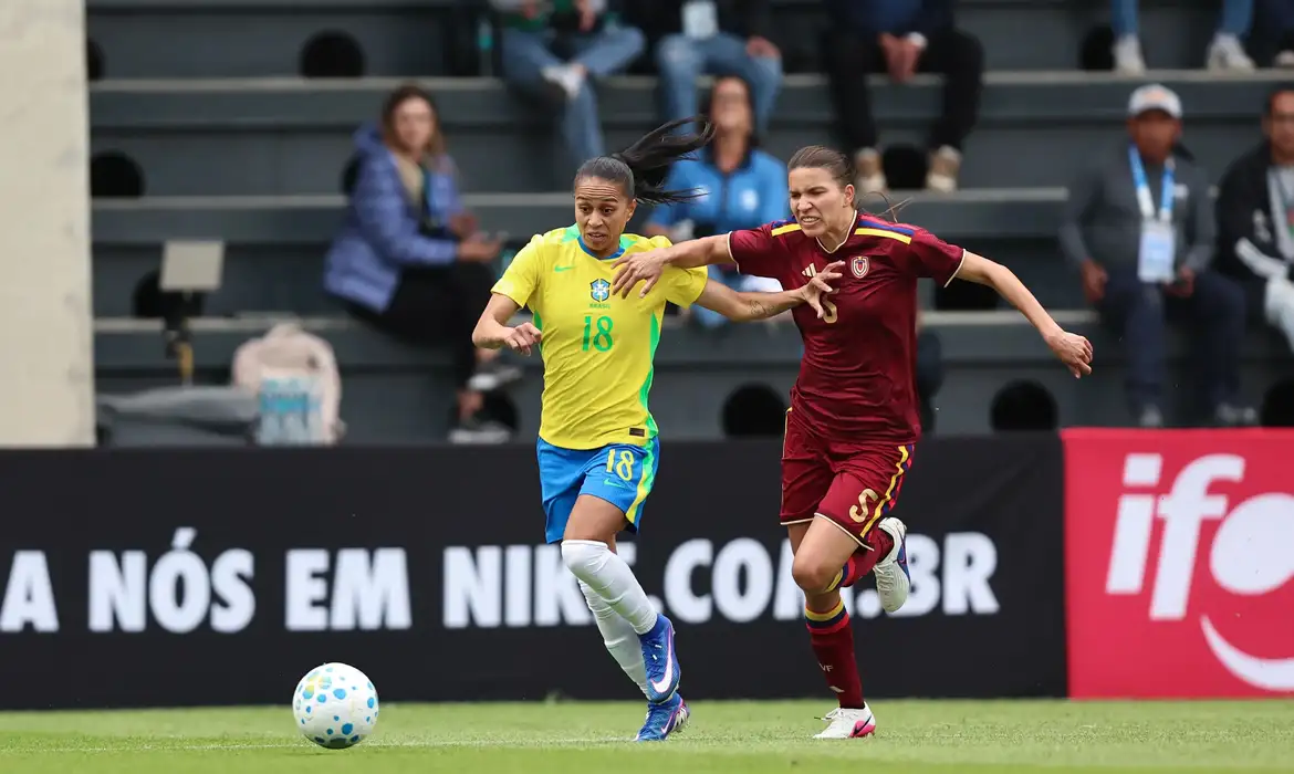 No momento, você está visualizando Seleção feminina perde de 2 a 1 para Venezuela em amistoso