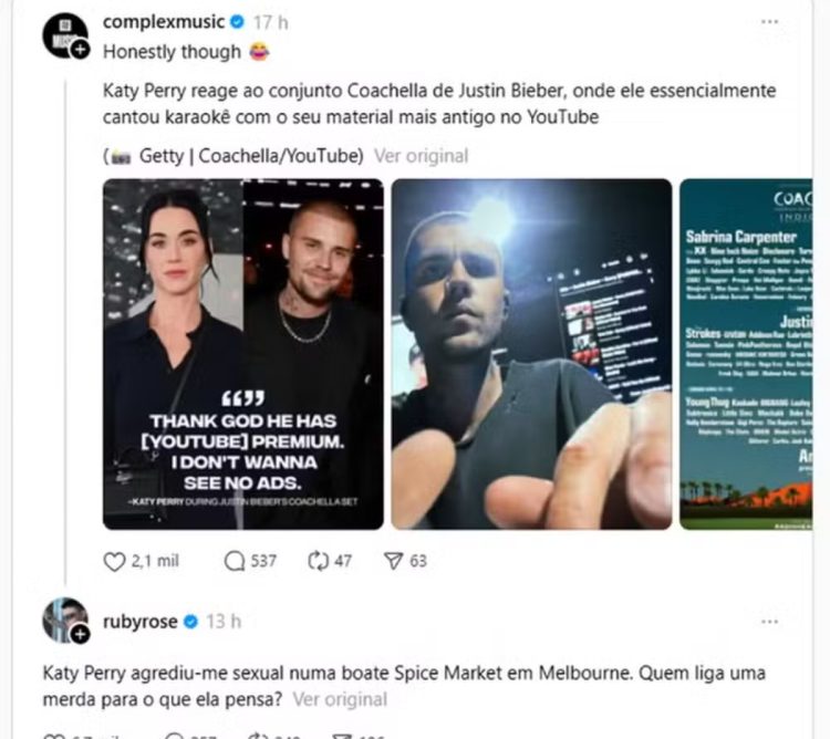Comentário de Ruby Rose