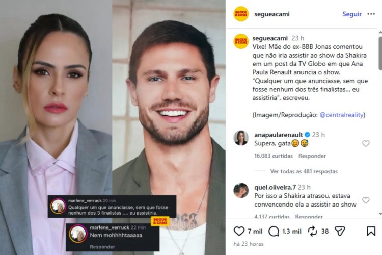 Ana Paula Renault rebatendo mãe de JonasAna Paula Renault rebatendo mãe de Jonas