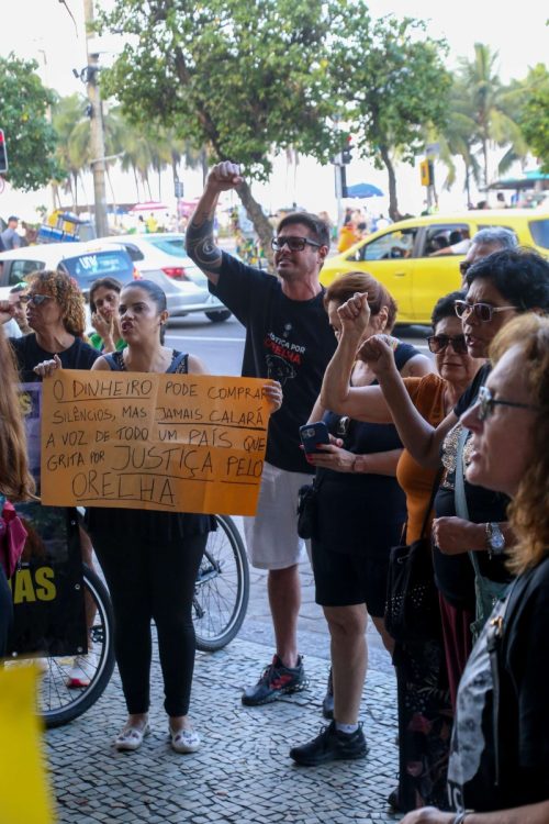 Dado Dolabella participou da manifestação