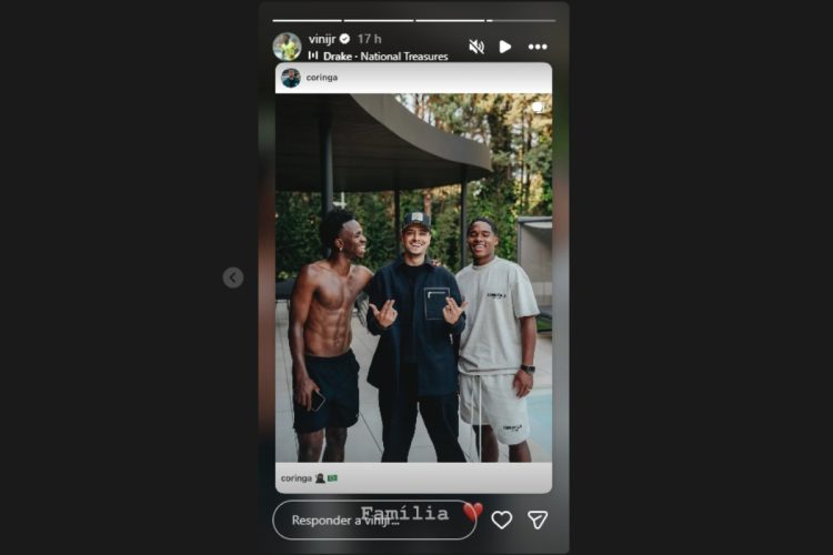 stories de vini jr com os amigos