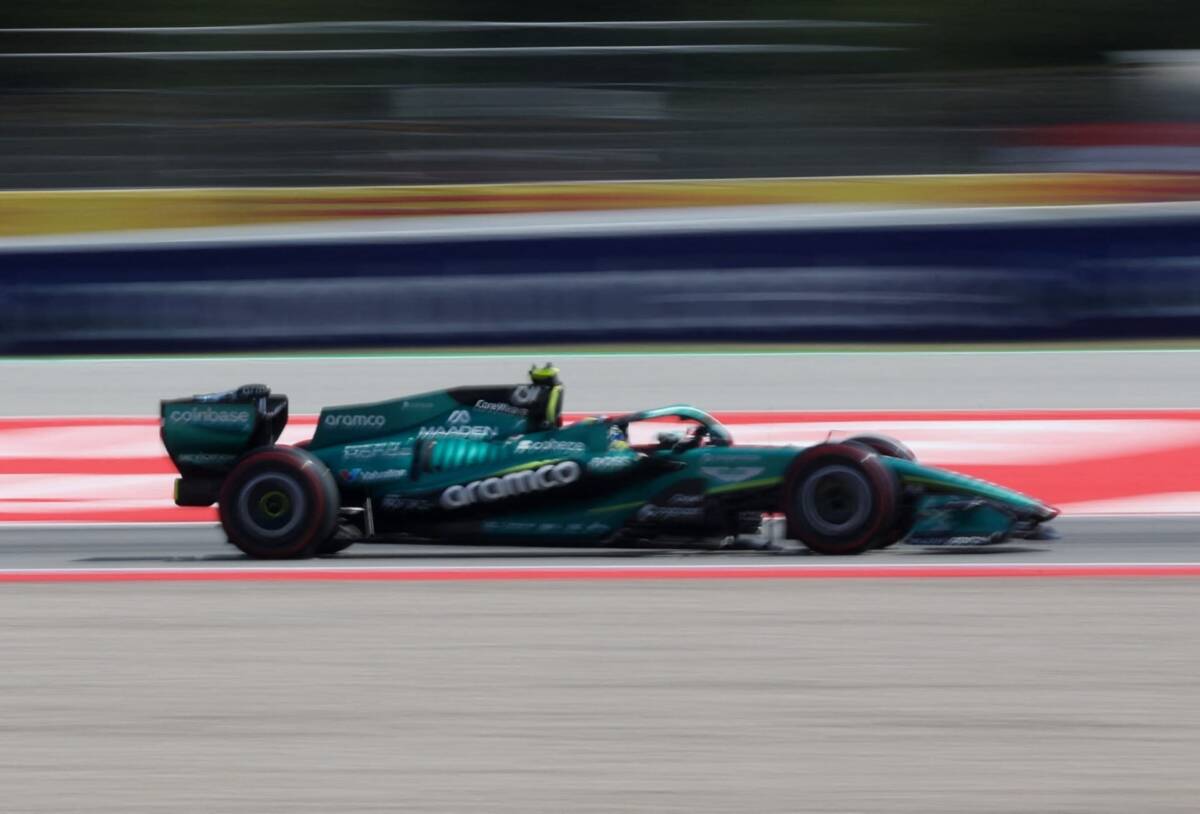 Fernando Alonso (Aston Martin) na qualificação do GP de Barcelona 2026