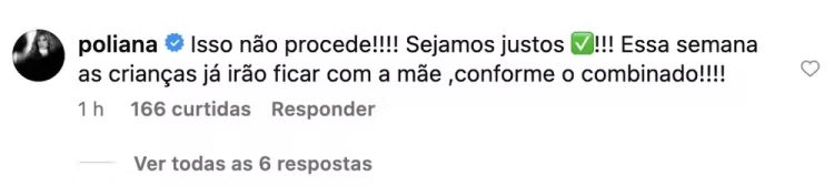 Poliana Rocha comentário