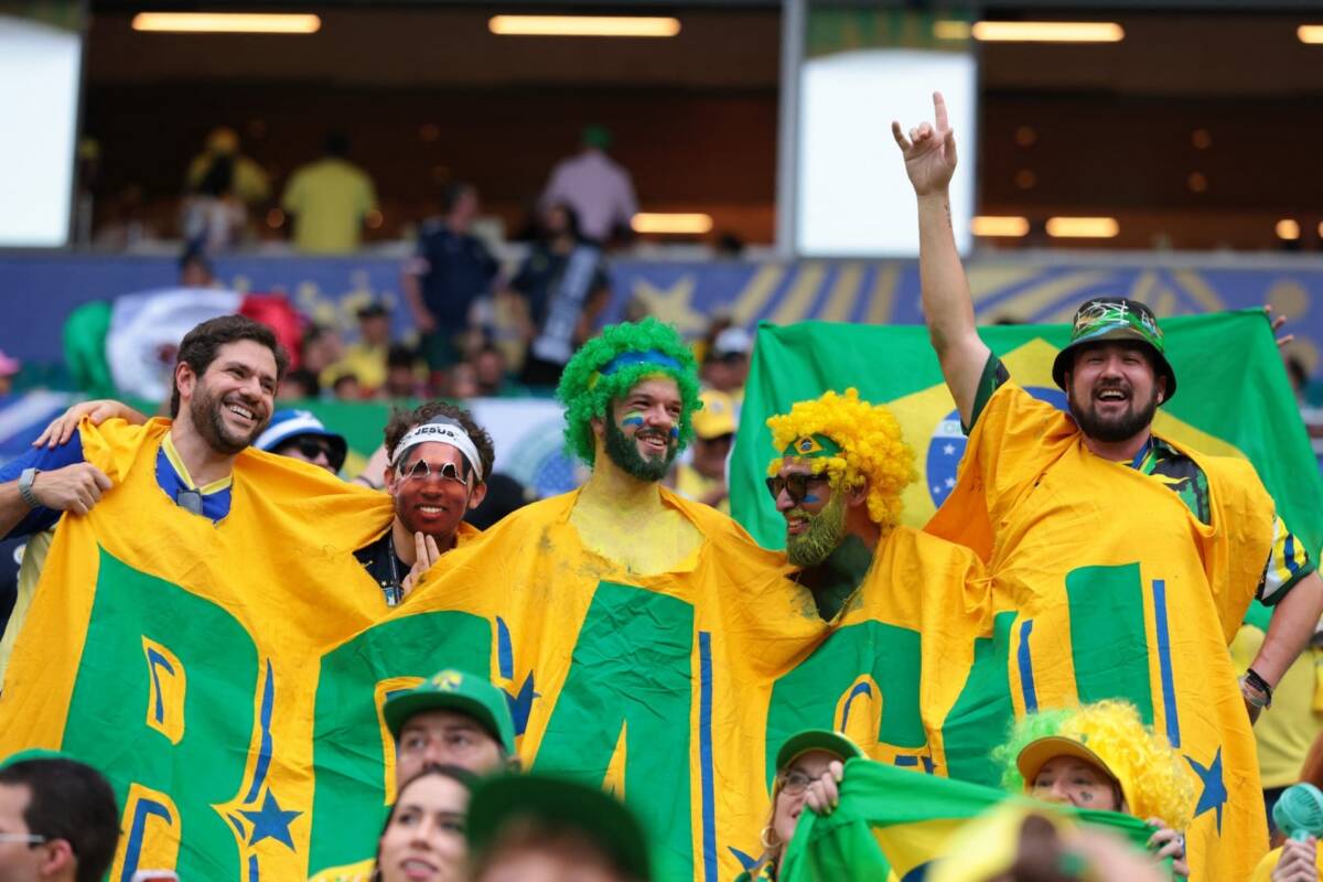 Torcida do Brasil no Miami Stadium