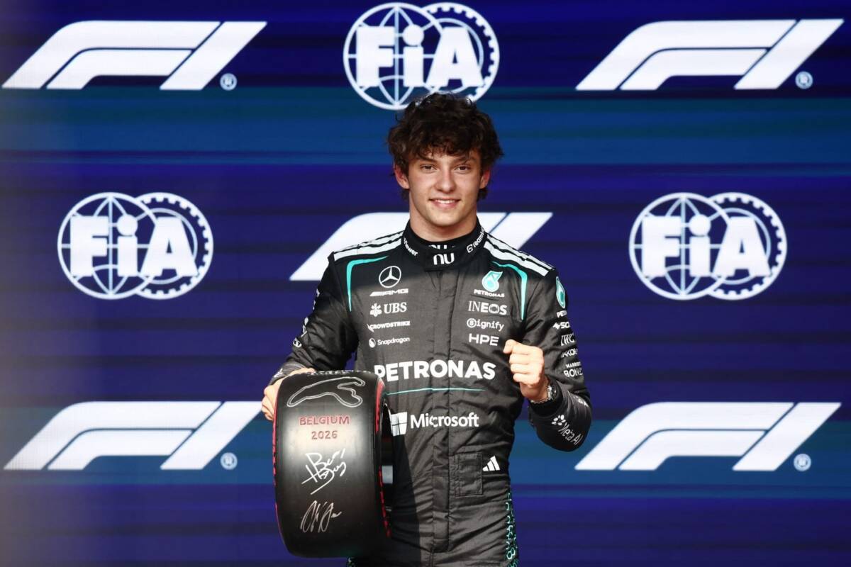 Antonelli conquistou pole position no GP da Bélgica