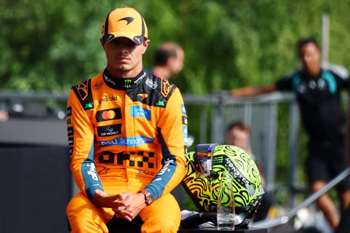 Norris sofreu punição de 10 posições no grid do GP da Bélgica