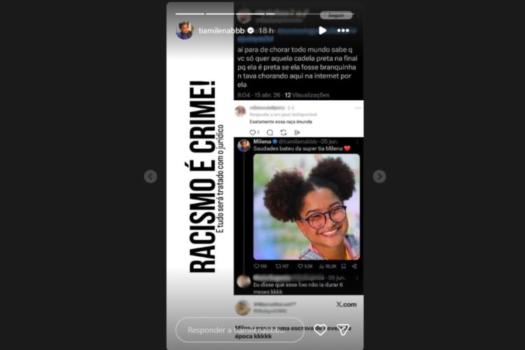 tia milena expondo racismo