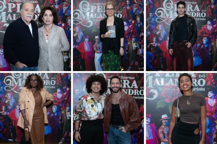 Astros das novelas prestigiam pré-estreia de 'Ópera do Malandro'
