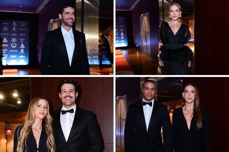 Hugo Bonemer, Amanda Meirelles, Rodrigo Mussi e Ana Laura Biegas e Thiago Oliveira com Bruna Matuti no Baile do BB