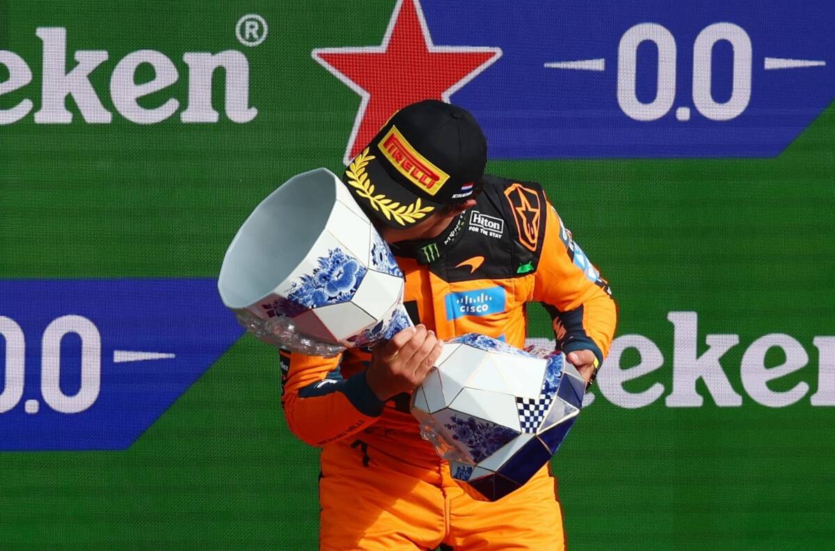 Norris venceu a corrida de despedida da Holanda