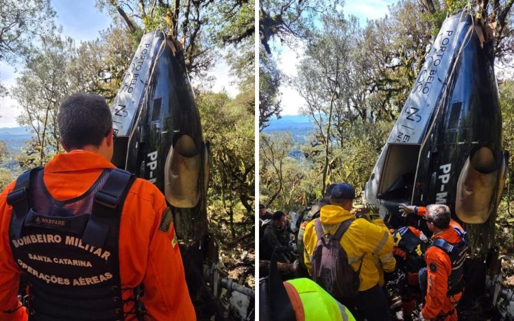 Destroços do helicoptero do acidente com Rick - Reprodução Instagram