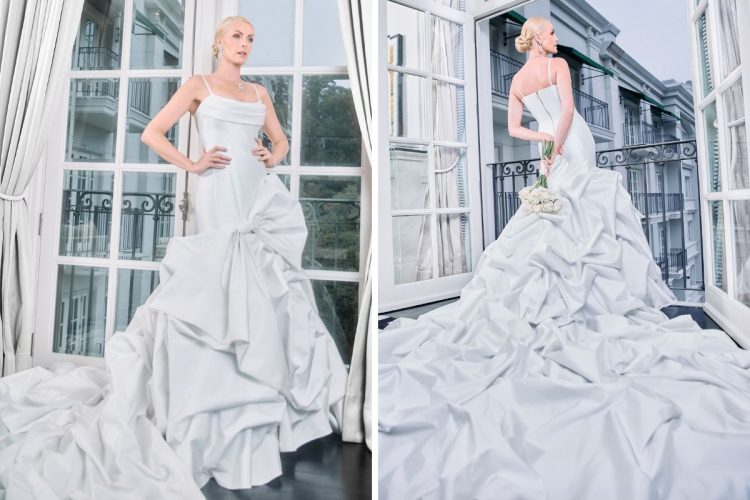 Ana Hickmann com vestido de noiva