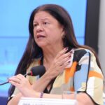 Deputada Laura Carneiro (PSD-RJ) fala em comissão da Câmara dos Deputados